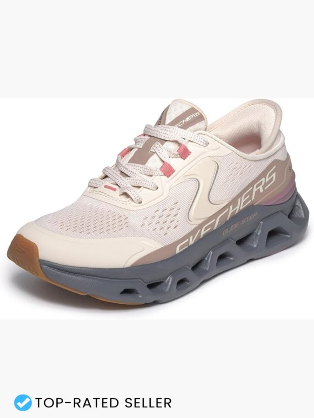 Women's Slip-On Mesh Sneakers Cushioned Athletic Casual Round Toe Lace-Up